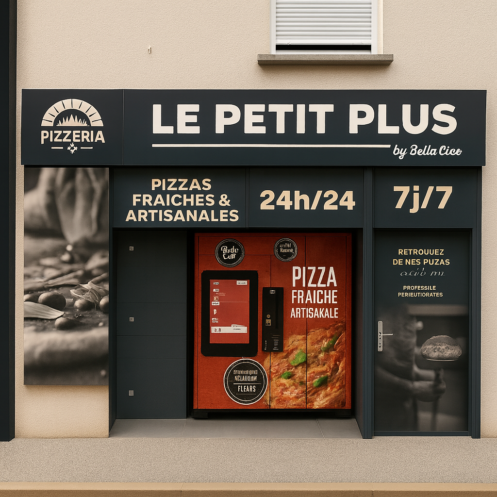 Distributeur automatique de pizzas 24h/24 - Pizzeria Bella Ciao Le Grand-Lemps